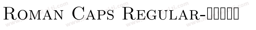 Roman Caps Regular字体转换